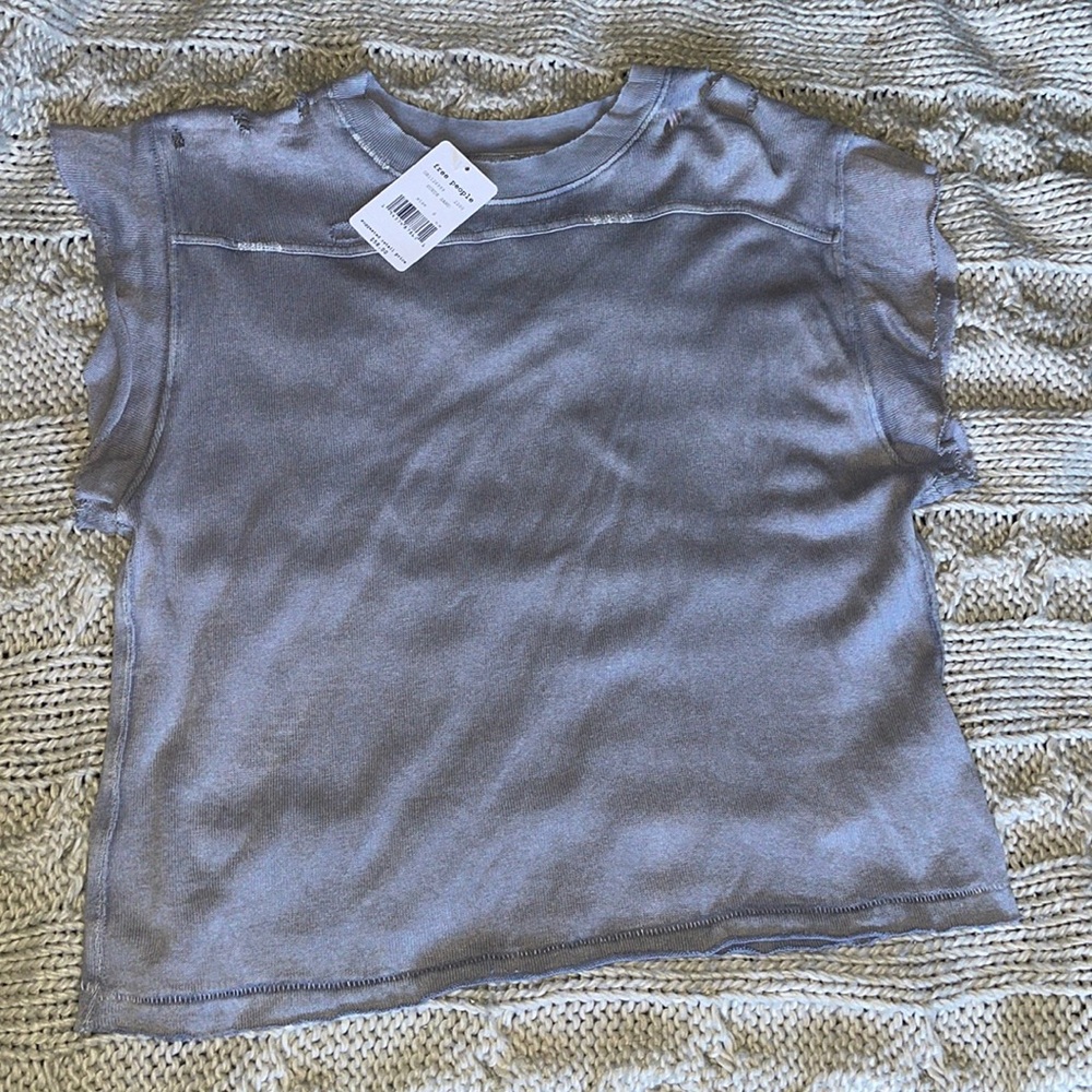 Free People We The Free Warrior Tee T-Shirt OB1126999 - suede sand color
